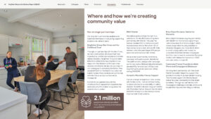 Kingfisher Responsible Business Report 2022-23 Communities sample page